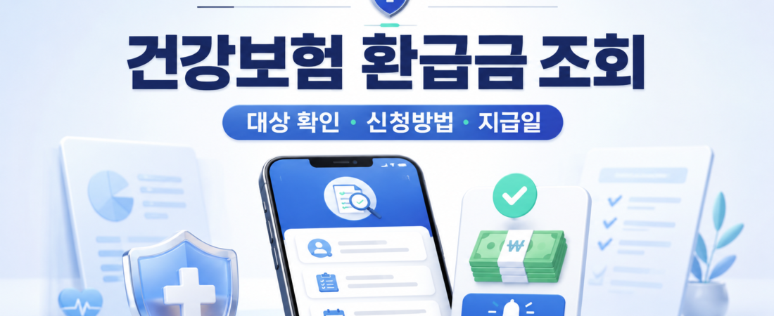 건강보험 환급금 조회와 신청·지급 확인법