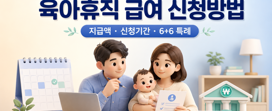 육아휴직 급여 신청방법 2026년 지급액과 신청기간·6+6 특례