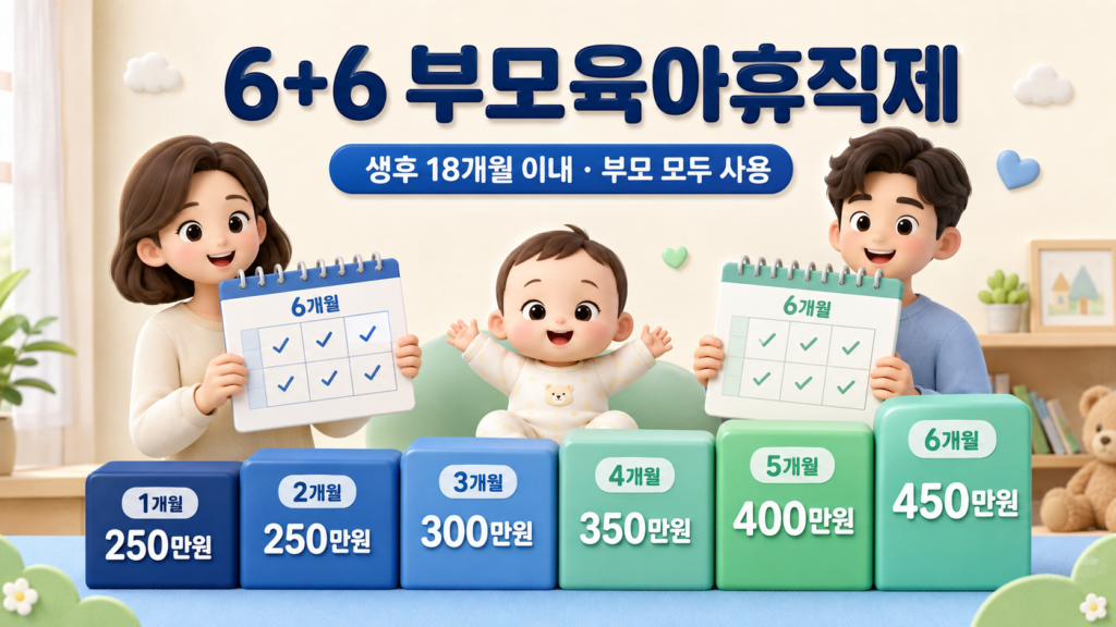 육아휴직 급여 신청방법 2026년 지급액과 신청기간·6+6 특례 설명 이미지 7