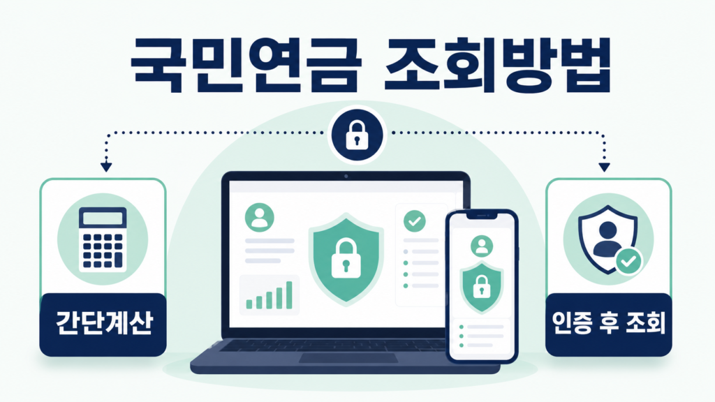 국민연금 예상수령액 조회 2026년 수령나이와 계산방법 설명 이미지