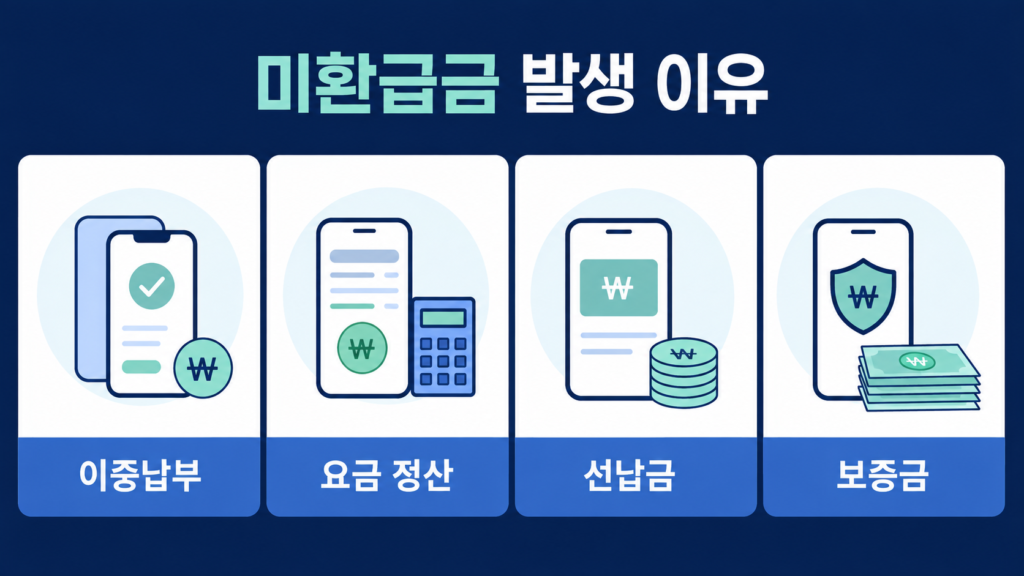 통신비 미환급금 조회 휴대폰 요금 환급 신청방법 설명 이미지