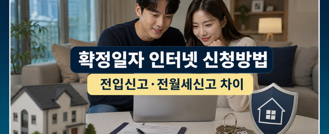 확정일자 인터넷 신청과 전입신고 차이
