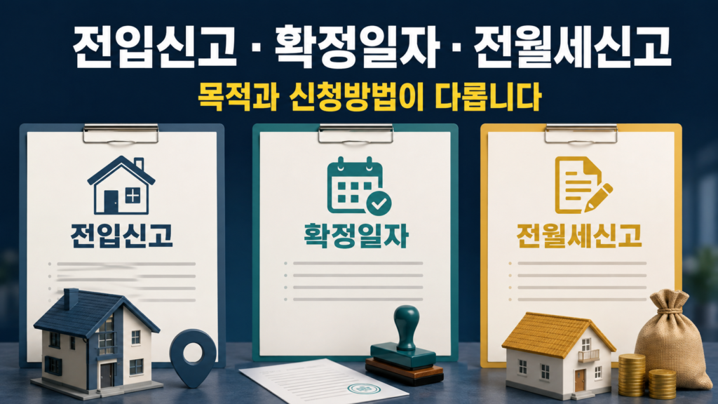 확정일자 인터넷 신청과 전입신고 차이 설명 이미지 7