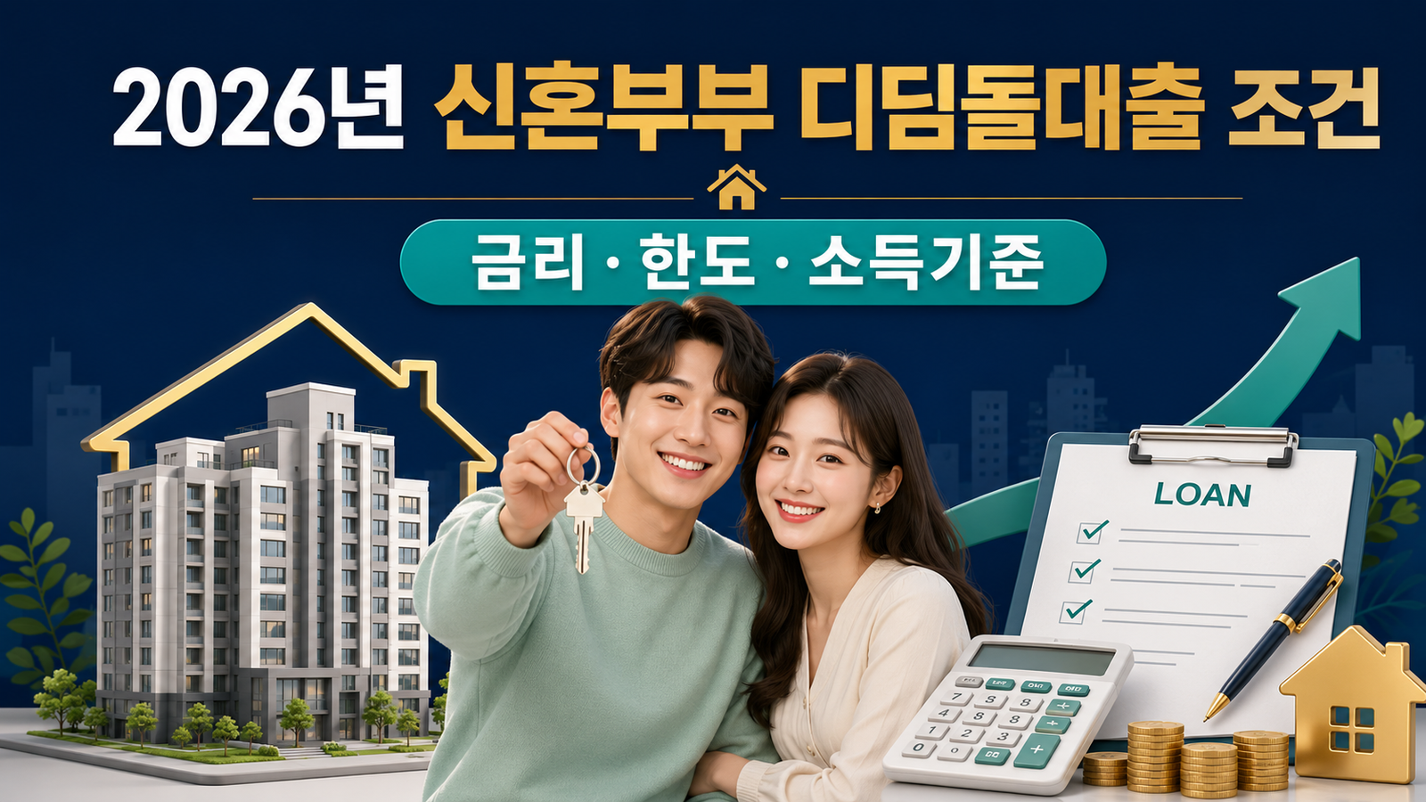 2026년 신혼부부 디딤돌대출 조건
