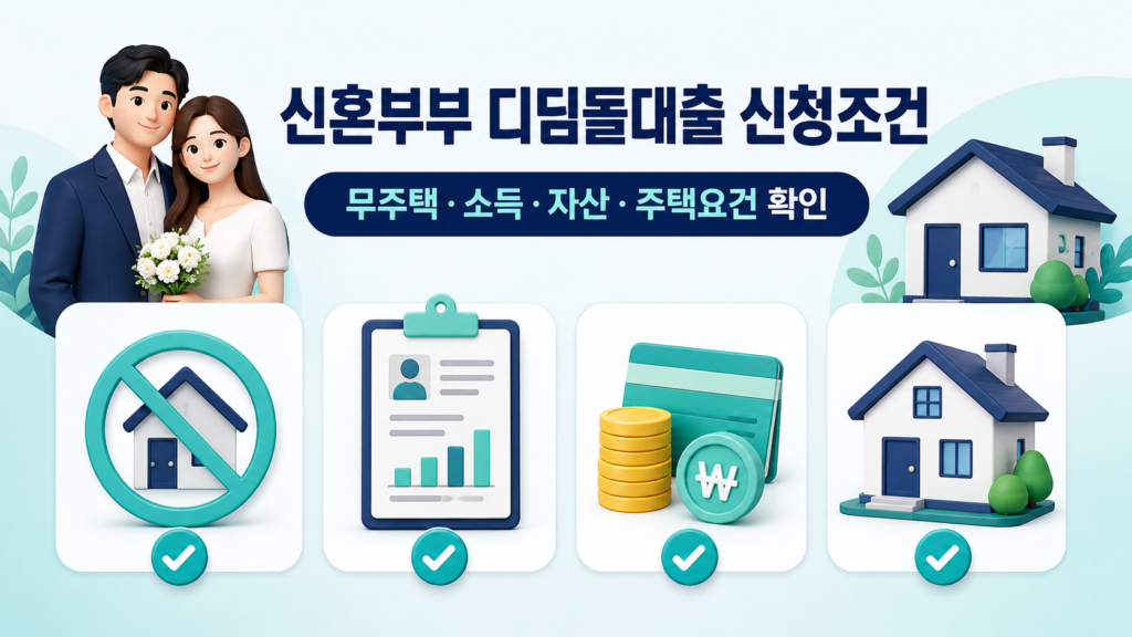 2026년 신혼부부 디딤돌대출 조건 설명 이미지