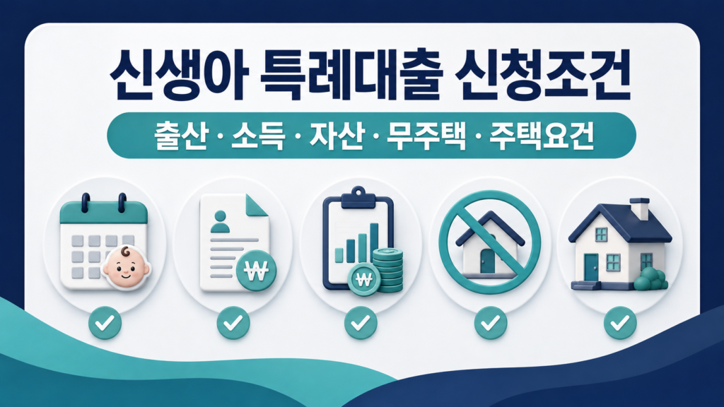 신생아 특례 디딤돌대출 조건과 대환 판단 설명 이미지 2