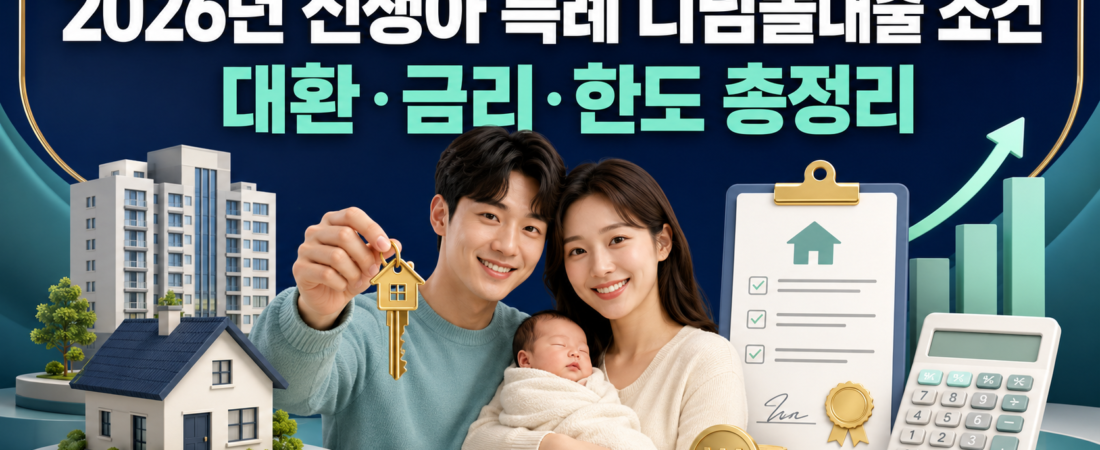 신생아 특례 디딤돌대출 조건과 대환 판단