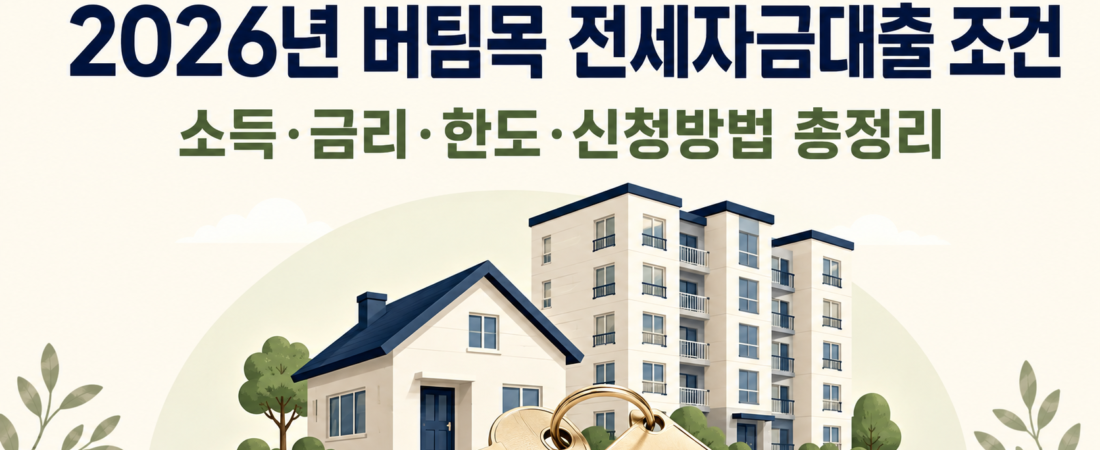 버팀목 전세자금대출, 내 조건과 한도 확인법