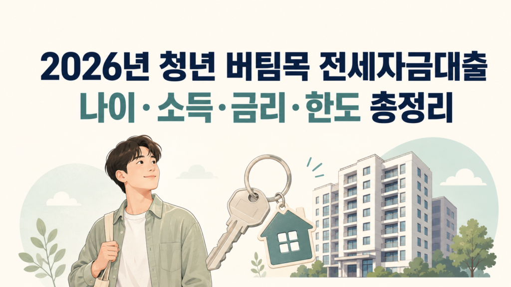 청년 버팀목 전세대출, 자격과 한도 판단법 설명 이미지 2
