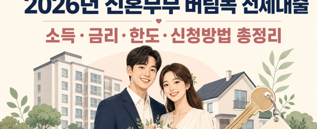 2026 신혼부부 버팀목 전세대출 한도 계산법