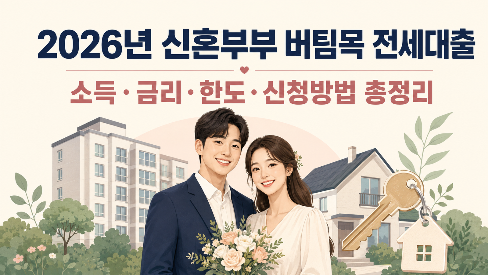 2026 신혼부부 버팀목 전세대출 한도 계산법