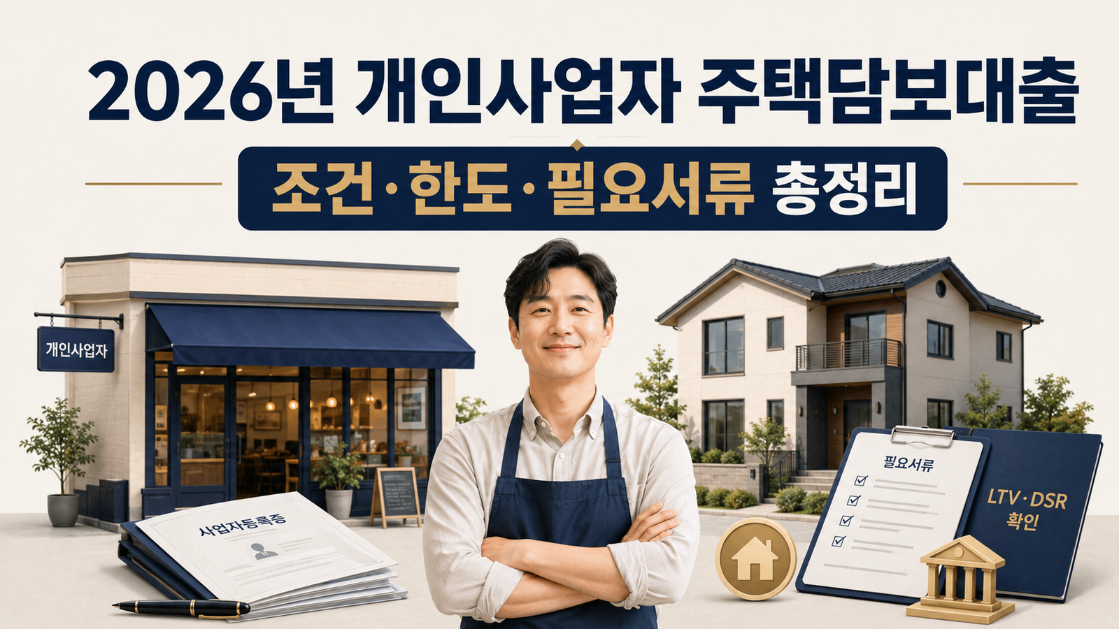 개인사업자 주택담보대출, 자금용도별 한도 판단법
