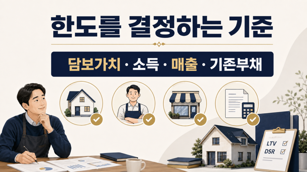 개인사업자 주택담보대출, 자금용도별 한도 판단법 설명 이미지 6