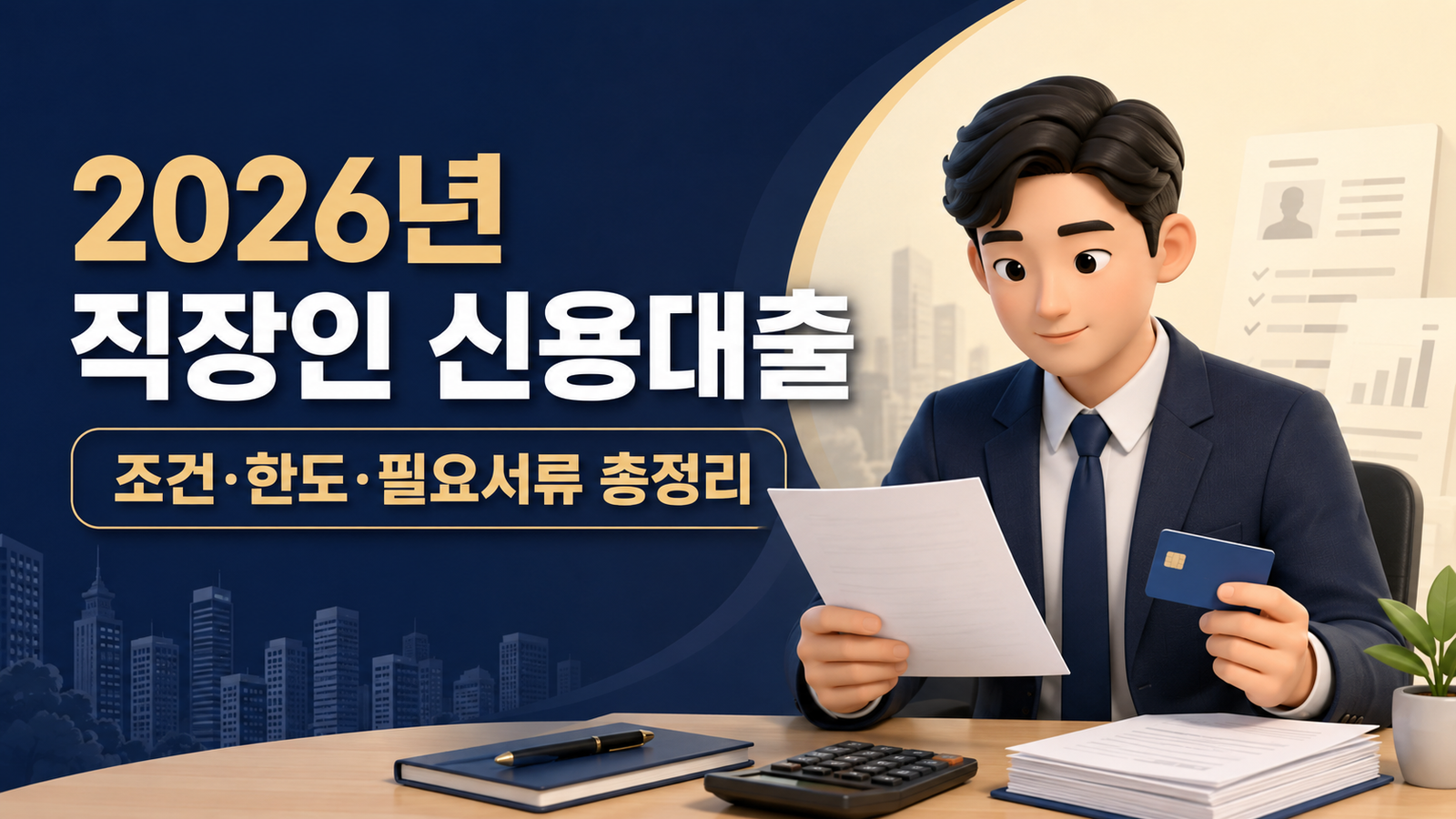 직장인 신용대출, 소득·DSR·서류와 거절 확인법