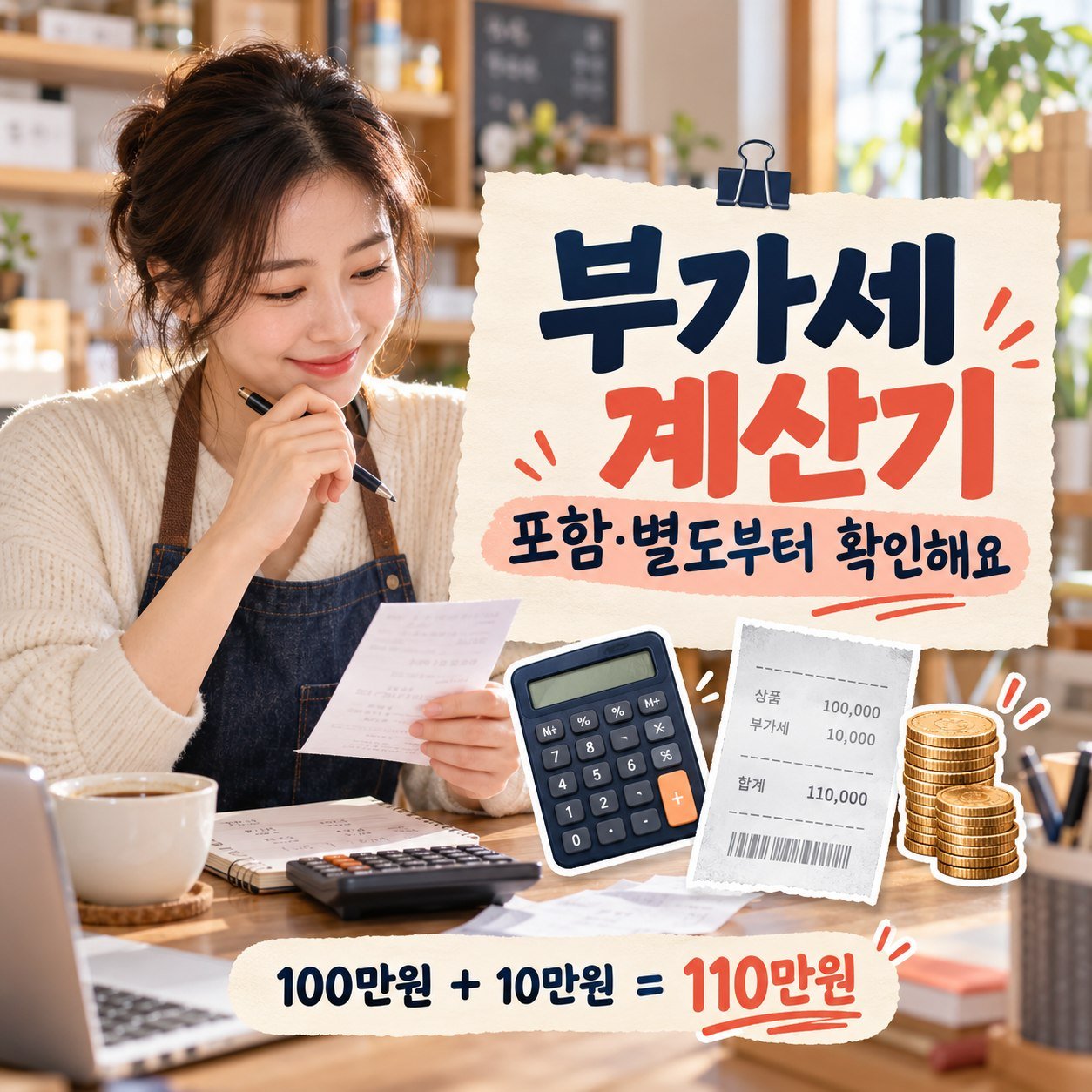 부가세 계산기: 포함·별도 금액과 공급가액 쉽게 나누기