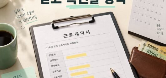 근로계약서 양식, 서명 전 확인할 항목과 사본 받는 법