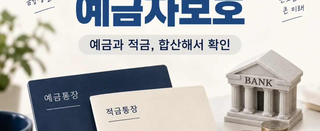 저축은행 예금자보호 1억 원, 예금과 적금은 따로 계산할까요?